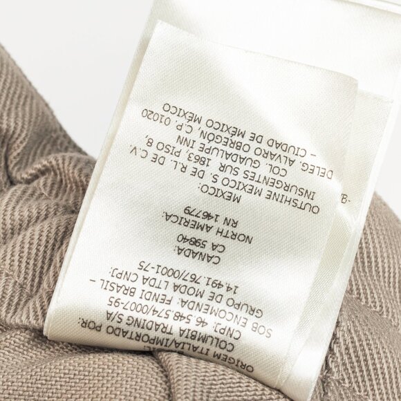 Fendi Resort 2023 Runway Baguette Taupe Cotton-Denim Cargo Mini Skirt - Picture 14 of 14